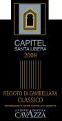 Azienda Agricola Cavazza Capitel Santa Libera 2008 Front Label