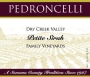 Pedroncelli Dry Creek Valley Family Vineyards Petite Sirah 2010 Front Label