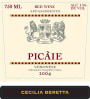 Azienda Agricola Cecilia Beretta Picaie Rosso 2004 Front Label