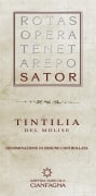 Azienda Agricola Cianfagna Tintilia del Molise Sator 2012 Front Label
