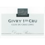 Danjean-Berthoux Givry Clos du Cras Long Premier Cru Rouge 2014 Front Label
