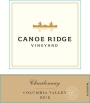 Canoe Ridge Chardonnay 2012 Front Label
