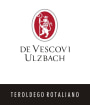 Azienda Agricola de Vescovi Ulzbach Teroldego Rotaliano 2012 Front Label