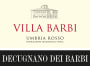 Azienda Agricola Decugnano del Barbi Umbria Rosso Villa Barbi 2014 Front Label