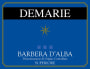 Azienda Agricola Demarie Giovanni Barbera d'Alba Superiore 2012 Front Label