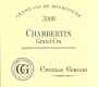 Camille Giroud Chambertin Grand Cru 2008 Front Label