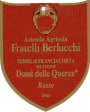 Fratelli Berlucchi Curtefranca Dossi delle Querce Rosso 2009 Front Label