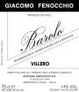 Giacomo Fenocchio Barolo Villero 2008 Front Label
