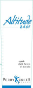 Perry Creek Altitude 2401 Syrah 2010 Front Label
