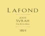 Lafond SRH Series Syrah 2005 Front Label