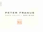 Franus Peter Franus Red Wine 2006 Front Label