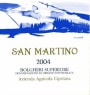 Azienda Agricola La Cipriana Bolgheri San Martino Superiore 2004 Front Label