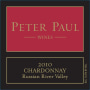 Peter Paul Russian River Valley Chardonnay 2010 Front Label