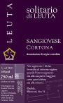 Azienda Agricola Leuta Toscana Solitario di Leuta Sangiovese 2011 Front Label