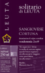 Azienda Agricola Leuta Toscana Solitario di Leuta Sangiovese 2009 Front Label