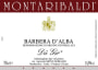 Montaribaldi Barbera d'Alba Du Gir 2012 Front Label