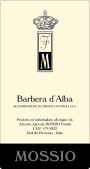 Mossio  Barbera d'Alba 2008 Front Label