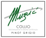 Azienda Agricola Muzic Collio Pinot Grigio 2015 Front Label
