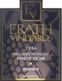 Erath Pinot Noir Reserve 1996 Front Label