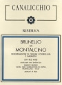 Azienda Agricola Pacenti Franco Brunello di Montalcino Canalicchio Riserva 2006 Front Label