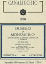 Azienda Agricola Pacenti Franco Brunello di Montalcino Canalicchio 2004 Front Label