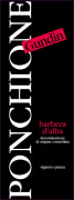 Azienda Agricola Ponchione Maurizio Barbera d'Alba Gundin Vigneto Pasau 2008 Front Label