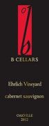 B Cellars Ehrlich Vineyard Cabernet Sauvignon 2012 Front Label
