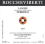 Roccheviberti Langhe Nebbiolo 2013 Front Label