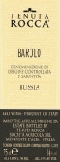 Azienda Agricola Tenuta Rocca Bussia 2011 Front Label