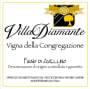 Azienda Agricola Villa Diamante Fiano di Avellino Vigna della Congregazione 2013 Front Label