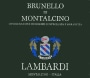 Azienda Canalicchio di Sotto di Lambardi Brunello di Montalcino 2009 Front Label