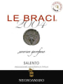 Azienda Monaci Salento Le Braci Negroamaro 2004 Front Label