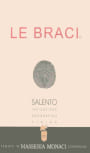 Azienda Monaci Salento Le Braci Negroamaro 2001 Front Label