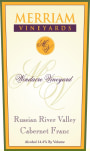 Merriam Vineyards Windacre Vineyard Cabernet Franc 2008 Front Label