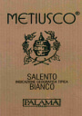 Azienda Vinicola Palama Salento Metiusco Bianco 2009 Front Label