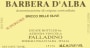 Palladino Barbera d'Alba Bricco delle Olive Superiore 2013 Front Label