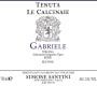 Le Calcinaie Toscana Gabriele il Merlot 2009 Front Label