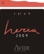 Azienda Vitivinicola Avide Herea Syrah 2009 Front Label