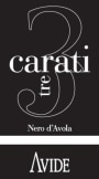 Azienda Vitivinicola Avide Sicilia 3 Carati 2012 Front Label