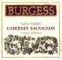 Burgess Vintage Select Cabernet Sauvignon 1997 Front Label