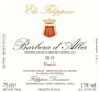 Azienda Vitivinicola Domenico Filippino Barbera d'Alba Nuela 2015 Front Label