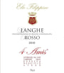 Azienda Vitivinicola Domenico Filippino Langhe 4 Amis Rosso 2010 Front Label