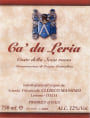 Massimo Clerico Coste della Sesia Ca' du Leria Rosso 2012 Front Label