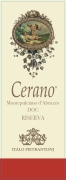Azienda Vitivinicola Pietrantonj Montepulciano d'Abruzzo Cerano Riserva 2010 Front Label