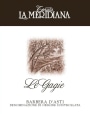 La Meridiana Barbera d'Asti Le Gagie 2012 Front Label