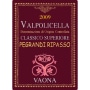 Azienda Vitivinicola Vaona Valpolicella Ripasso Classico Superiore Pegrandi 2009 Front Label