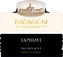 Badagoni Saperavi Dry Red 2014 Front Label