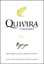 Quivira Refuge Sauvignon Blanc 2014 Front Label