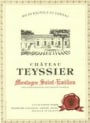 Chateau Teyssier Bordeaux Rouge 1998 Front Label