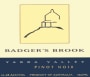 Badger's Brook Vineyard Pinot Noir 2010 Front Label